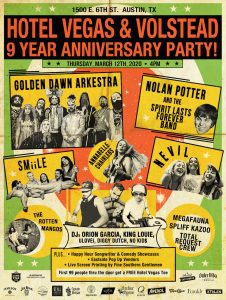 (FREE) Hotel Vegas & Volstead 9 Year Anniversary ft. Golden Dawn Arkestra, SMiiLE, Nevil, The Rotten Mangos & More