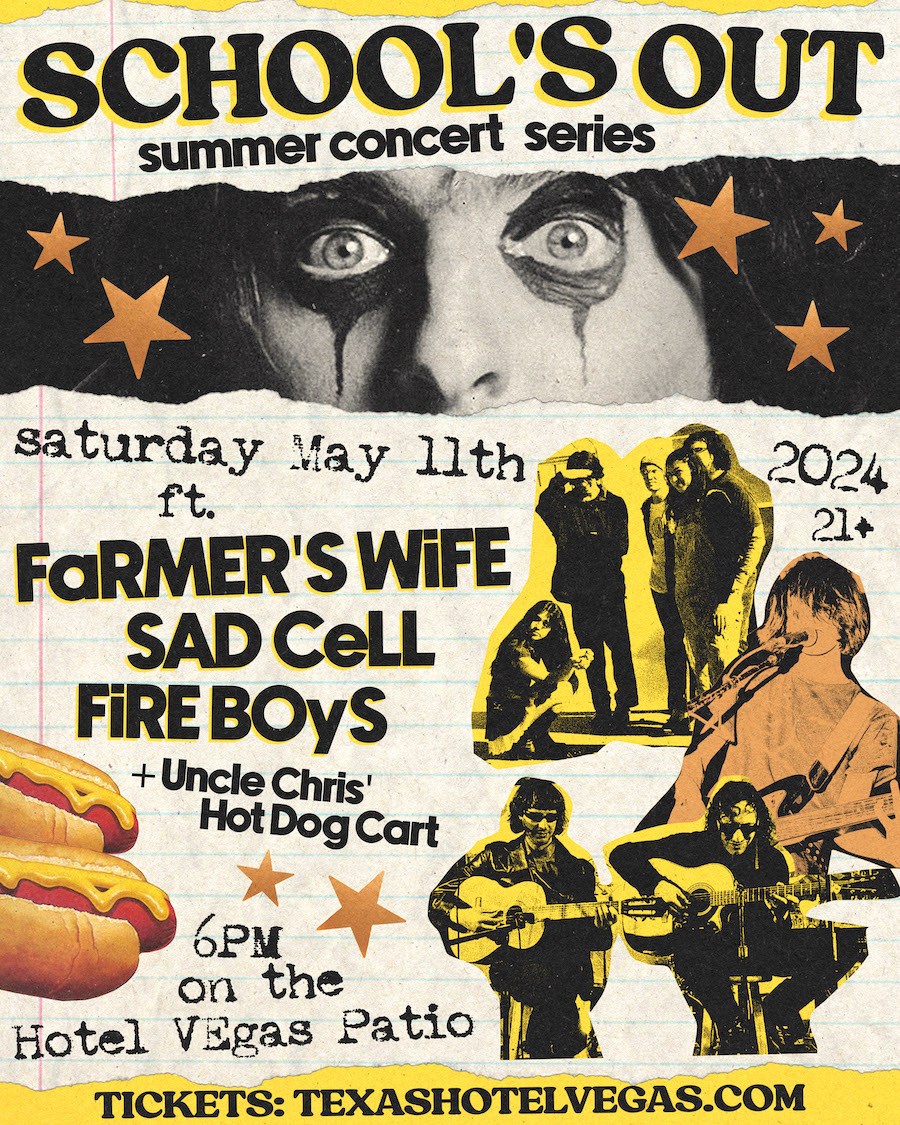 School's Out Summer Series: Farmer's Wife, Sad Cell, Fire Boys + Uncle Chris' Hot Dog Cart! 🌭