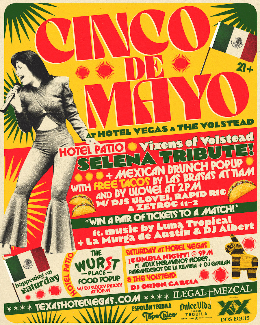 Cinco de Mayo Weekend - FREE Tacos, DJs, Selena Tribute & More!