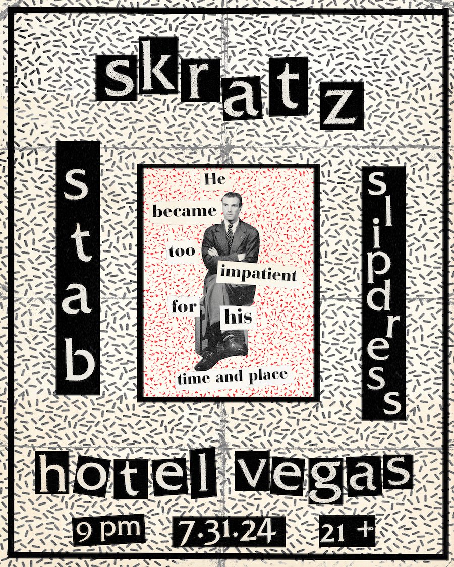 SKRATZ, slipdress, Stab at Hotel Vegas