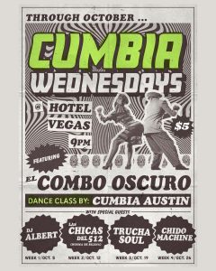 Cumbia Wednesdays ft. El Combo Oscuro + Dance Class by Cumbia Austin with Las Chicas del 512