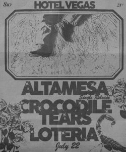 Altamesa (Single Release), Crocodile Tears, Loteria