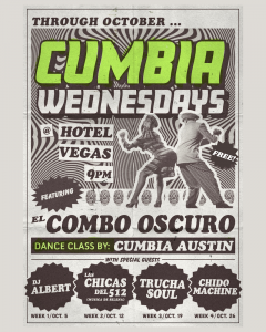 Cumbia Wednesdays ft. El Combo Oscuro + Dance Class by Cumbia Austin with Chido Machine