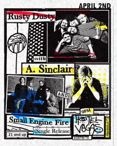 Rusty Dusty, A. Sinclair, Small Engine Fire (Single Release)
