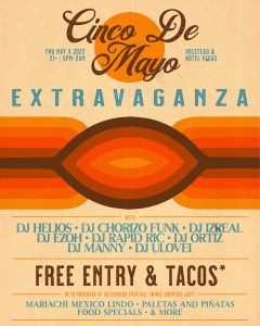 Cinco de Mayo Extravaganza ft. ulovei & Friends (FREE entry & tacos!)