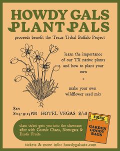 Howdy Gals Presents: Native Wildflower Class + Making Your Own Seed Mix