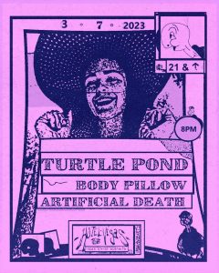 turtle pond, Body Pillow, Artificial Death