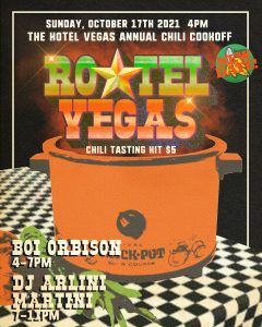 CANCELLED:  Rotel Vegas: Annual Chili Cookoff
