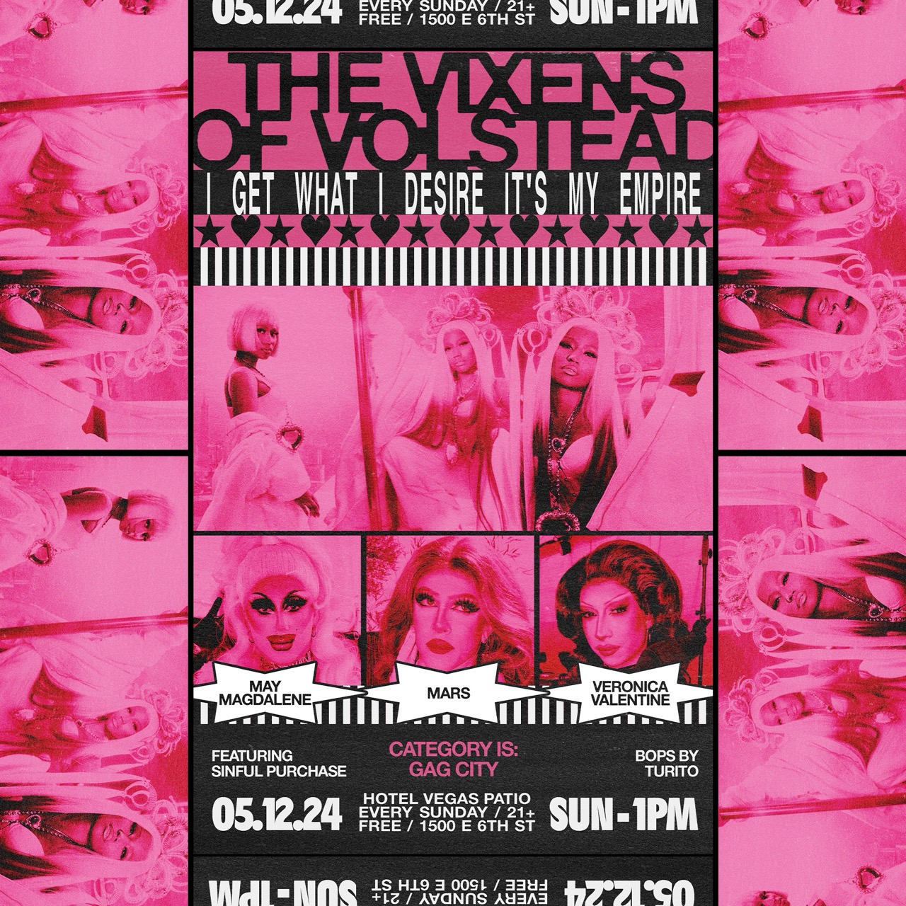 Vixens Of Volstead GAG CITY: A Nicki Minaj Drag Brunch @ Hotel Vegas & Volstead Lounge