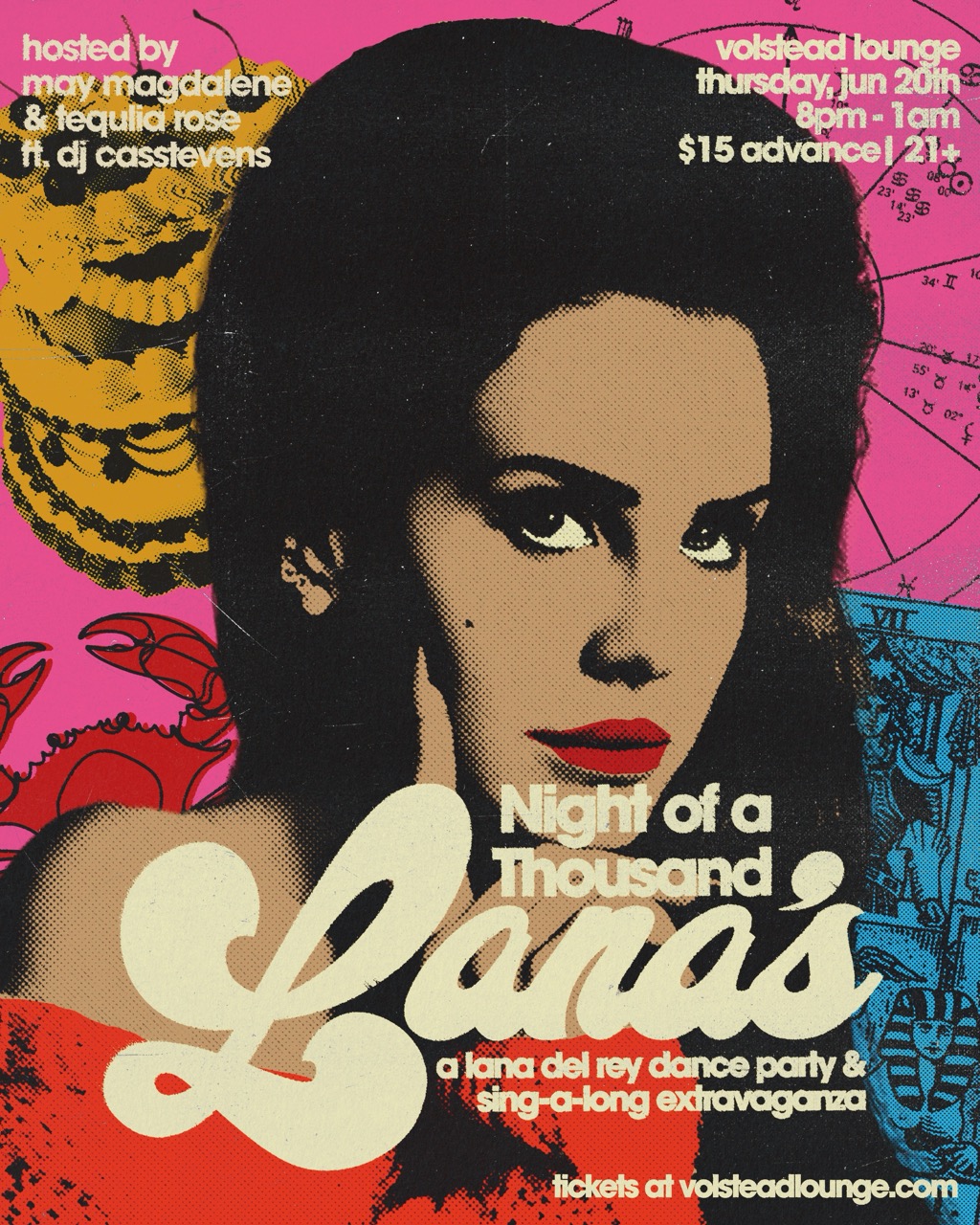 Night of A Thousand Lana's: a Lana Del Rey Dance Party & Sing-A-Long Birthday Extravaganza @ Volstead Lounge