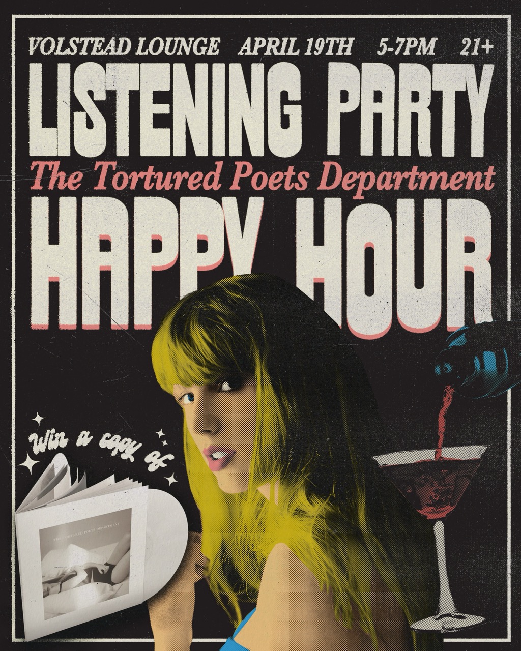 'The Tortured Poets Department' Listening Party Happy Hour @ Volstead Lounge