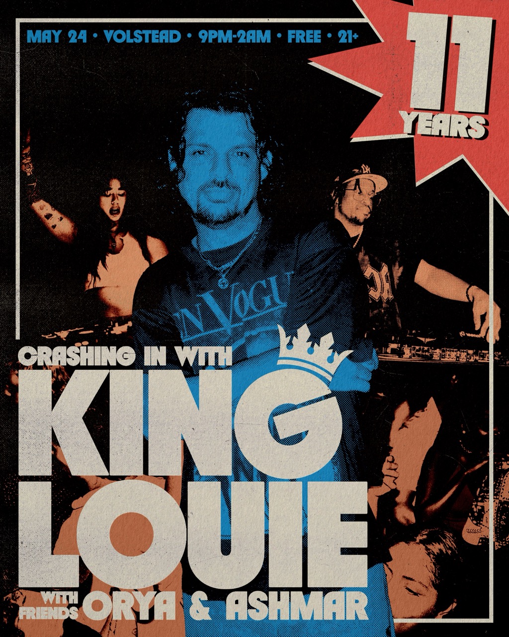 Crashing in with King Louie 11 Year Anniversary Party @ Volstead Lounge