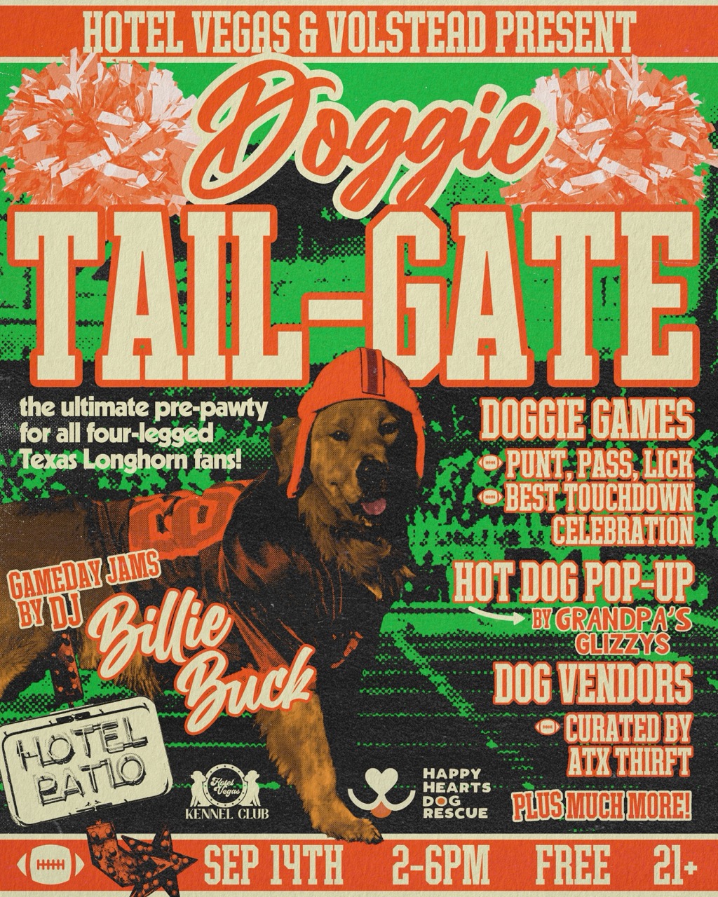 Hotel Vegas Kennel Club presents: DOGGIE TAIL-GATE @ Hotel Vegas & Volstead Lounge