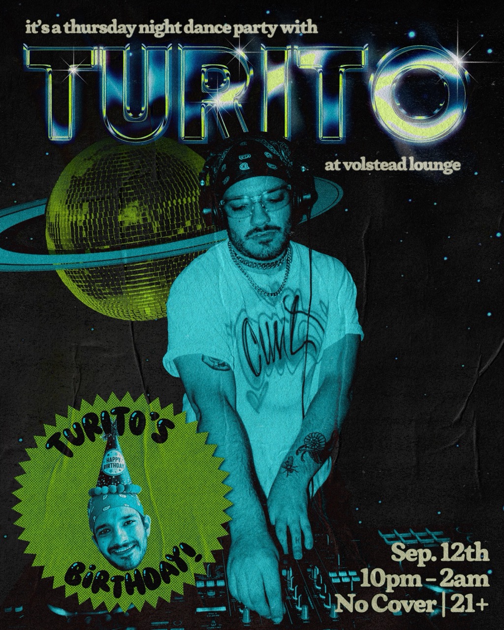 Thursday Night Dance Party with Turito @ Volstead Lounge