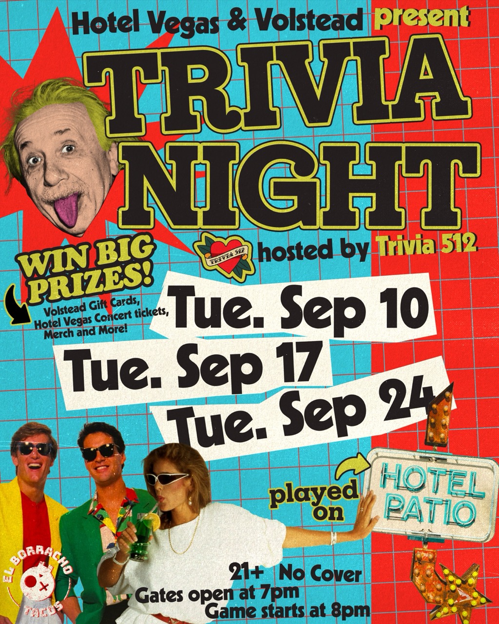 Trivia Night hosted by Trivia 512 @ Hotel Vegas & Volstead Lounge