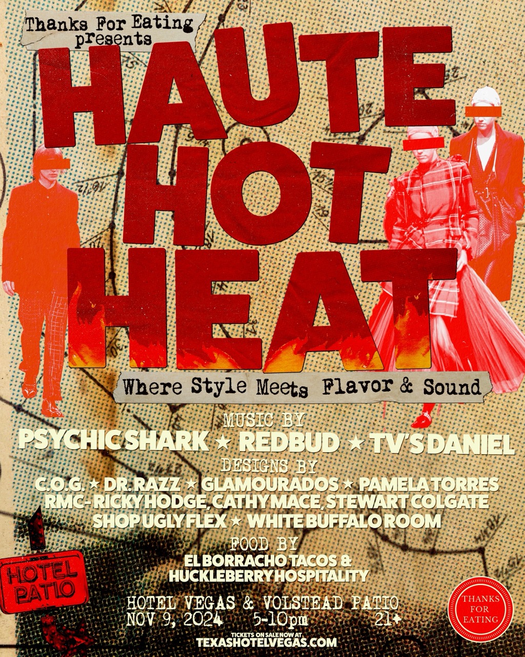 Thanks For Eating presents HAUTE HOT HEAT @ Hotel Vegas & Volstead Lounge